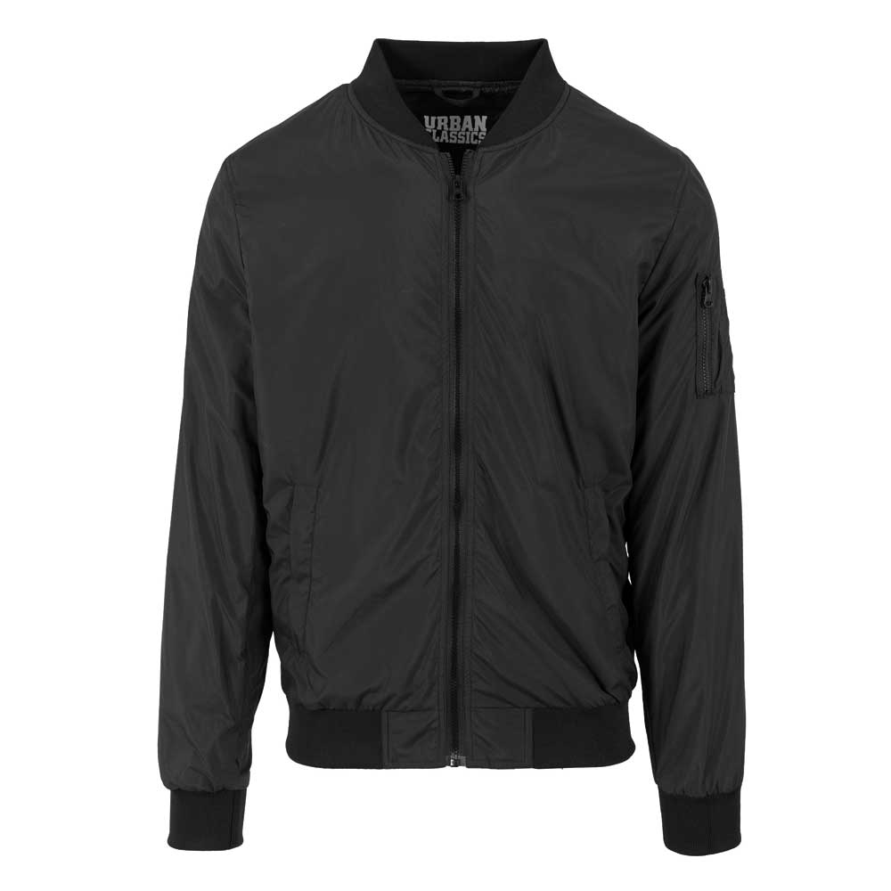 Urban Classics Urban Classics Bomber jacket Light Black Urban Classics Urban Classics Bomber jacket Light White